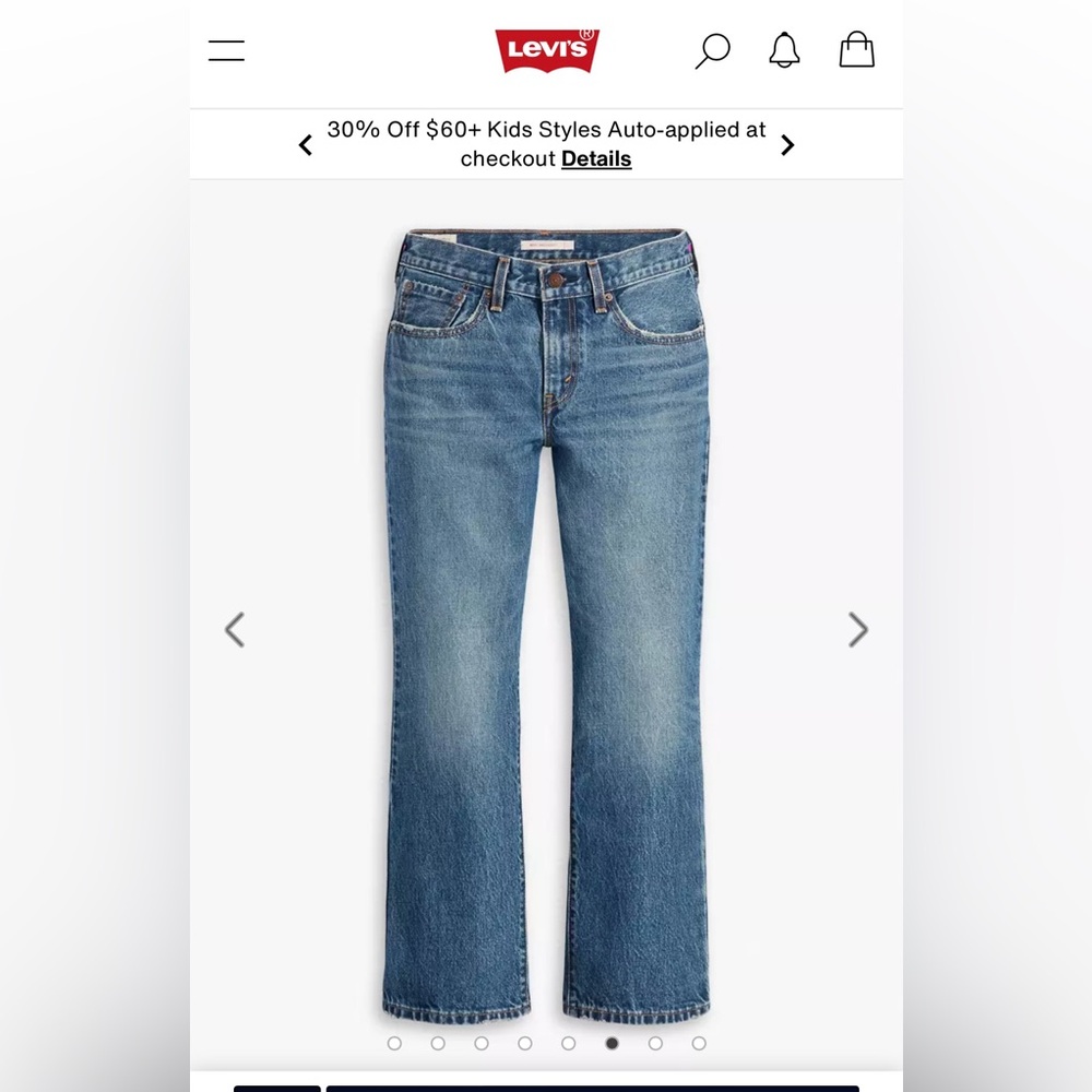 Levis Middy bootcut women’s jeans